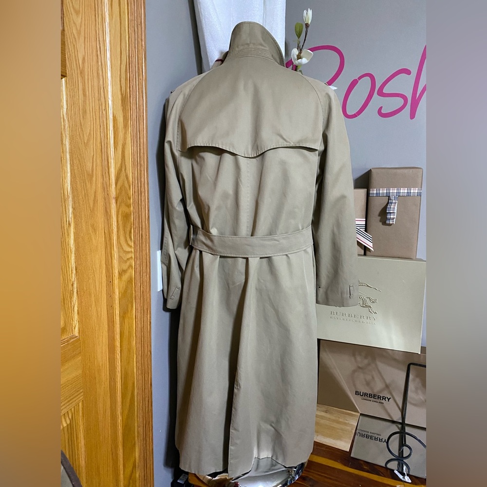 Vintage Burberry Trench w/Nova CHECK Lining🔥Made in 🇬🇧UPSCALE Details🔥GUC/C+ - Picture 2 of 16